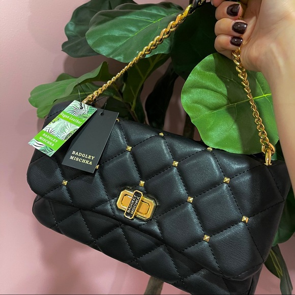 Badgley Mischka Black Crossbody Purse - Picture 2 of 5